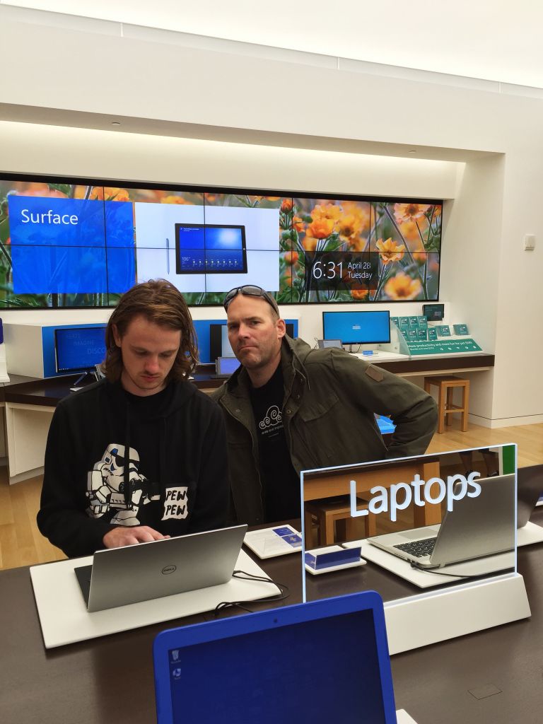 Jimi and Paul with the Dell XPS 13