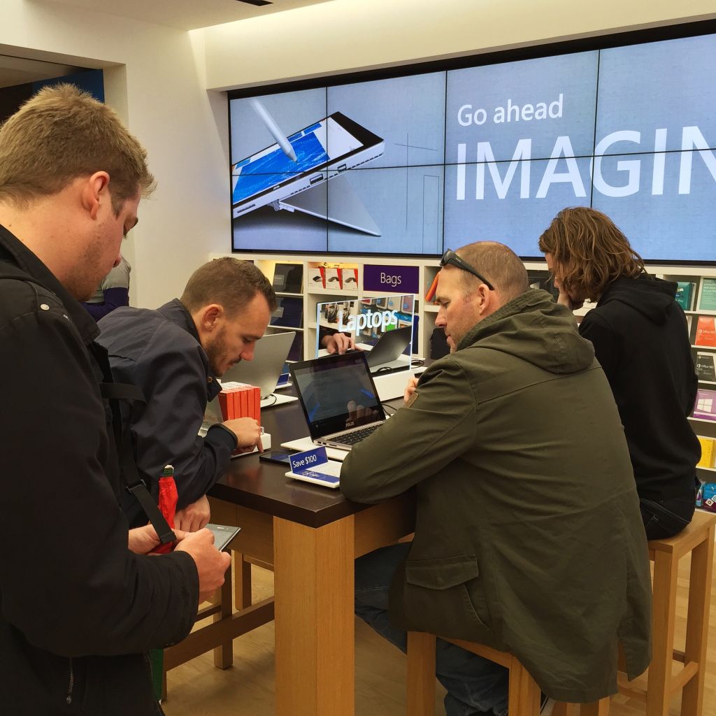 The team at the Microsoft Store